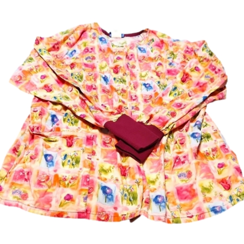 Scrub Top Long Sleeve Small